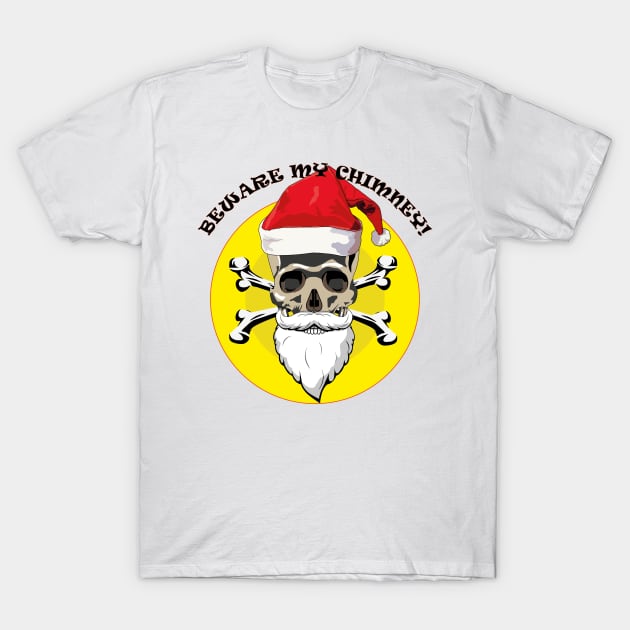 Christmas Skull T-Shirt by GilbertoMS